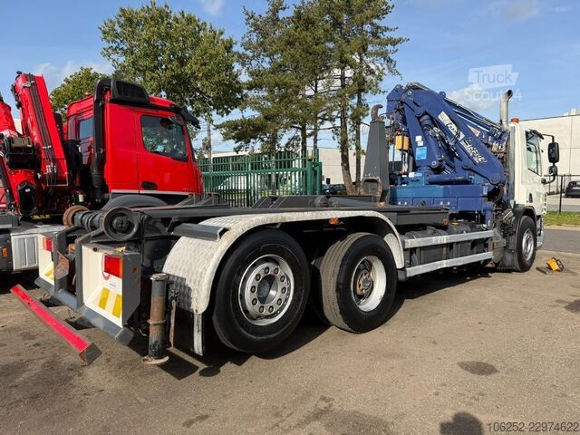 Sistema a braccio con gancio DAF CF 75.310 6X2 HOOKIFT + CRANE COPMA C1930/4 + J...