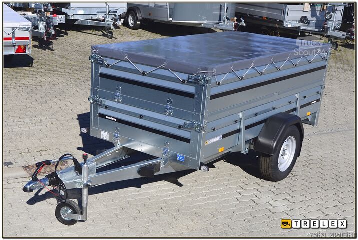 Remorque de voiture BRENDERUP 2260SB1300 Stahl Aufsatzwände Flachplane