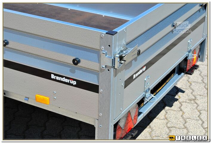 Przyczepa samochodowa BRENDERUP 2260SB1300 Stahl Aufsatzwände Flachplane