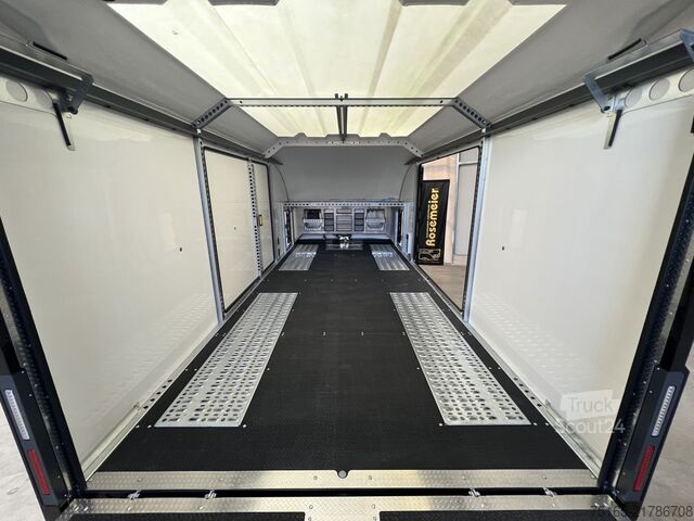 Furgão transportador de automóveis Brian James Race Transporter7-5523-35-3-10 Autotransporter g