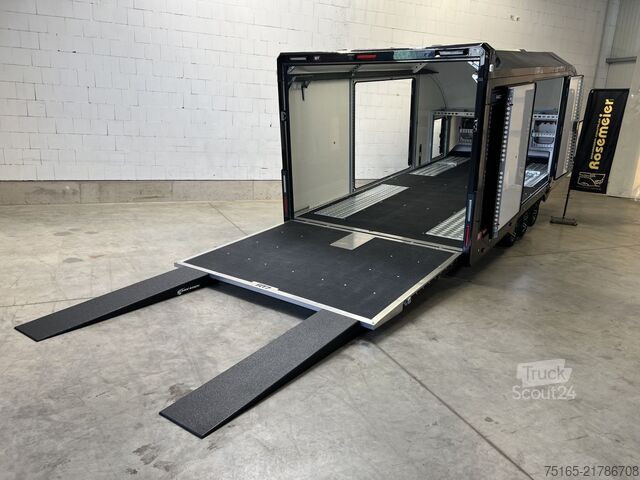 Furgão transportador de automóveis Brian James Race Transporter7-5523-35-3-10 Autotransporter g