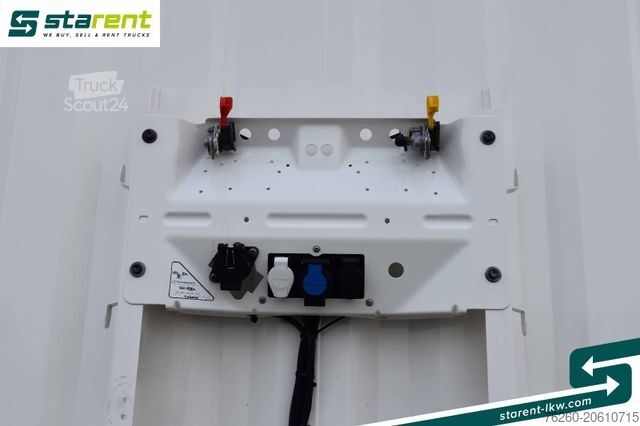 Auflieger mit Pritsche & Plane KRONE Megatrailer Hubdach Liftachse Safe Curtain