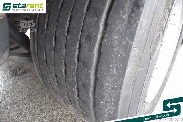 Auflieger mit Pritsche & Plane KRONE Megatrailer Hubdach Liftachse Safe Curtain