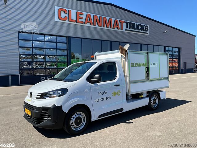 Veículo de recolha de resíduos Peugeot E-Expert 100% elektrisch kippende zijlader