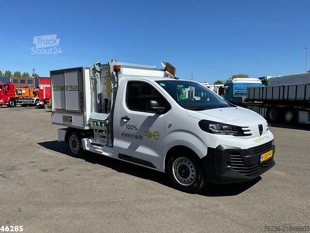 Veículo de recolha de resíduos Peugeot E-Expert 100% elektrisch kippende zijlader