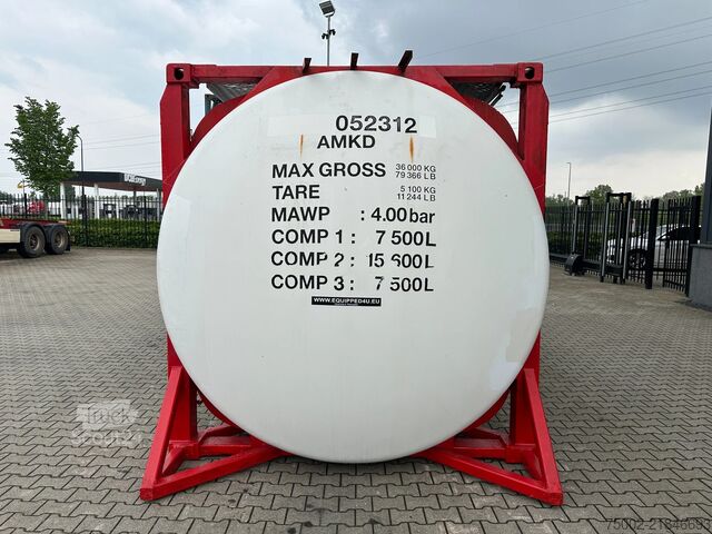 контейнер Van Hool 20FT SWAP / 30.600L / 3-COMPARTMENTS / L4BN / U...