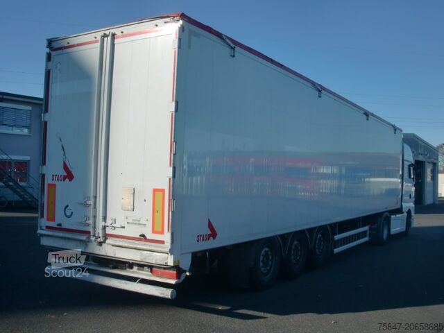Auflieger mit Walkingfloor Stas S 300 ZX Cargofloor 10 mm 2x Liftachse