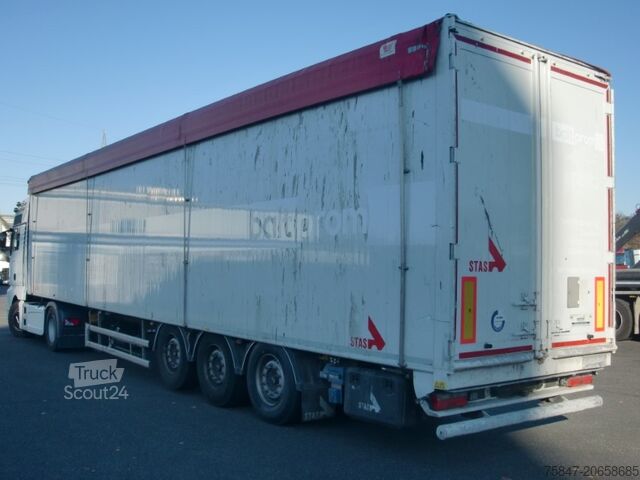 Auflieger mit Walkingfloor Stas S 300 ZX Cargofloor 10 mm 2x Liftachse