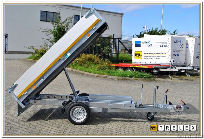 Remolque volquete trilateral Eduard KH 2615 1500 kg 1achs Elektrohydraulik