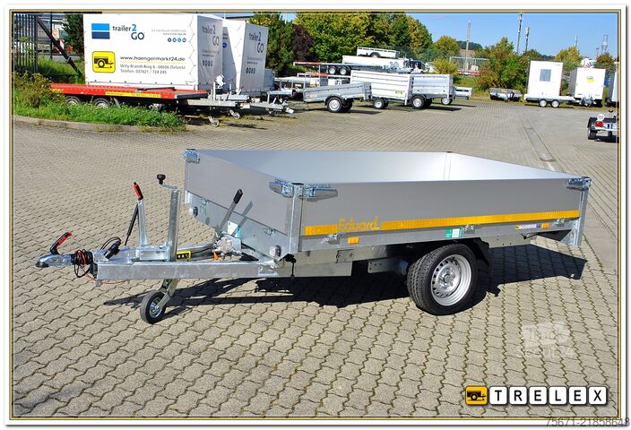 Remolque volquete trilateral Eduard KH 2615 1500 kg 1achs Elektrohydraulik