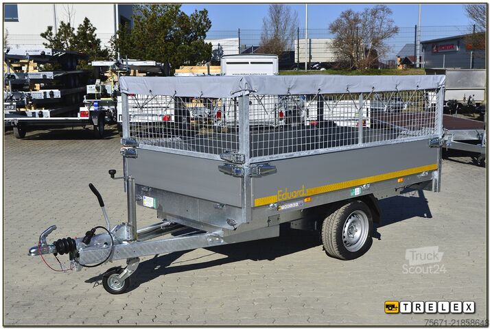 Remolque volquete trilateral Eduard KH 2615 1500 kg 1achs Elektrohydraulik