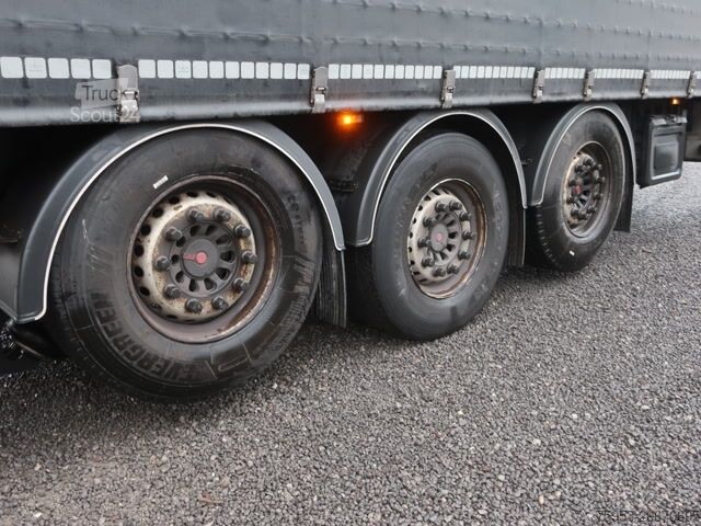 Åpen semitrailer med presenning Berger SAPL 24 Coil Liftachse ultra light 5.560g