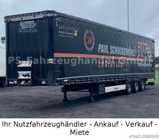 Auflieger mit Pritsche & Plane KRONE SDP 27*Mega*LiftA*SAF*HydrHubda*StaplerHalterun