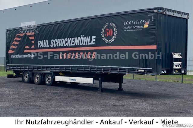 Auflieger mit Pritsche & Plane KRONE SDP 27*Mega*LiftA*SAF*HydrHubda*StaplerHalterun