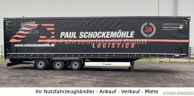 Auflieger mit Pritsche & Plane KRONE SDP 27*Mega*LiftA*SAF*HydrHubda*StaplerHalterun