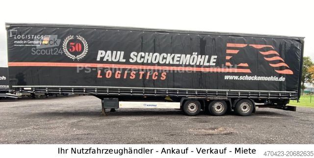 Auflieger mit Pritsche & Plane KRONE SDP 27*Mega*LiftA*SAF*HydrHubda*StaplerHalterun