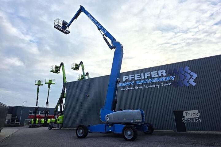 Leddelt teleskopisk arbejdsplatform Genie ZX135/70 Diesel, 4x4x4 Drive, 43m Lifting Height,