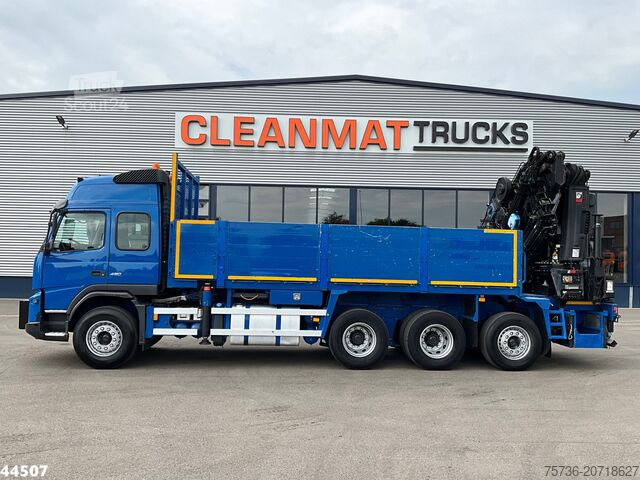 Vrachtwagen met kraan Volvo FMX 450 8x4 Hiab 63 Tonmeter laadkraan + Fly-Jib