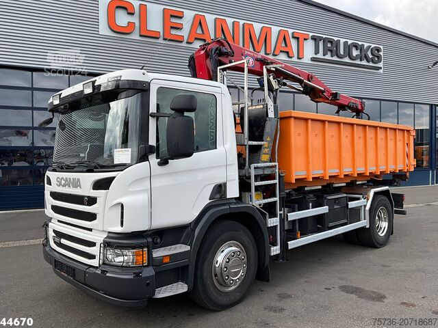 Kipper mit Kran Scania P 320 HMF 12 Tonmeter Z-kraan + Kipper 11m³