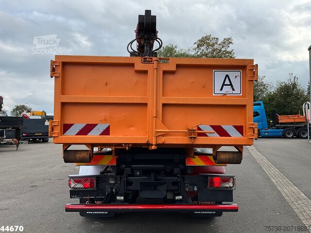 Kipper mit Kran Scania P 320 HMF 12 Tonmeter Z-kraan + Kipper 11m³