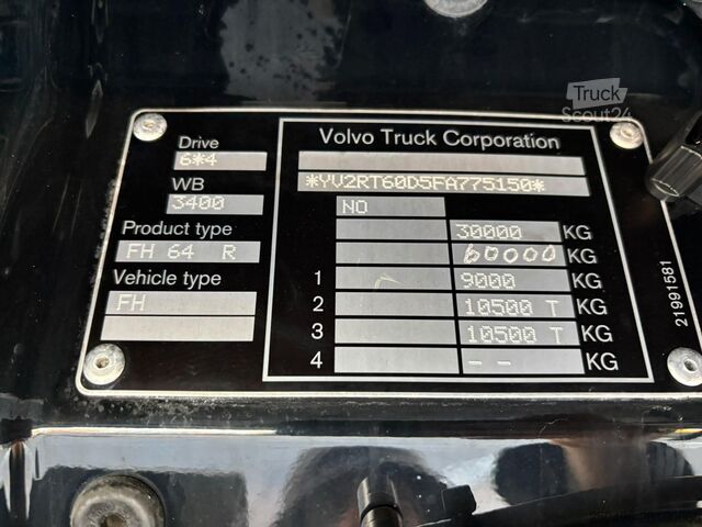  Volvo FH 540 6x4 RETARDER / BOX L=4937 mm