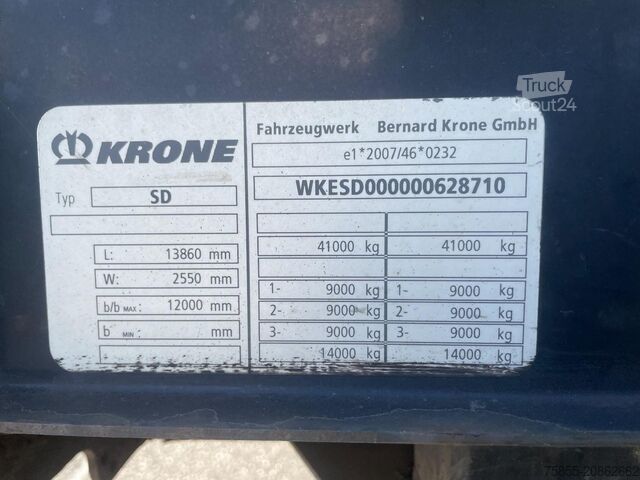 Flatbed Krone N/A Platform / Rongen / Potholes / Discbrakes /...