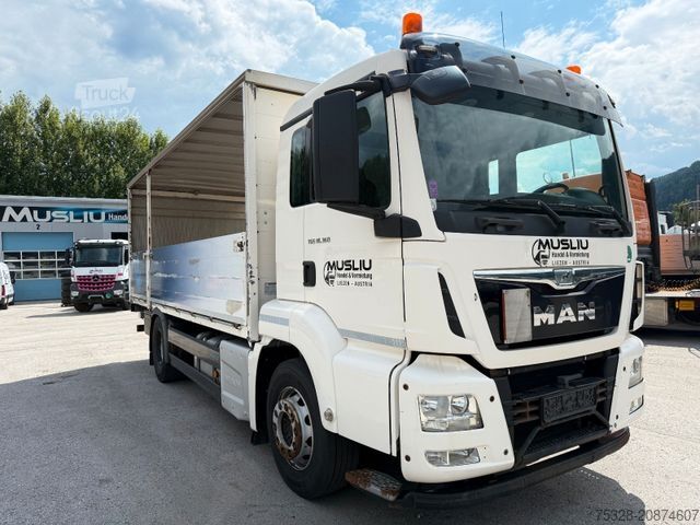 Platós teherautó MAN TGS 18.360 LL ADR Pritsche 1500Kg Ladebordwand