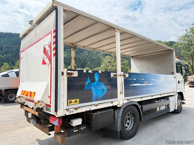 Platós teherautó MAN TGS 18.360 LL ADR Pritsche 1500Kg Ladebordwand