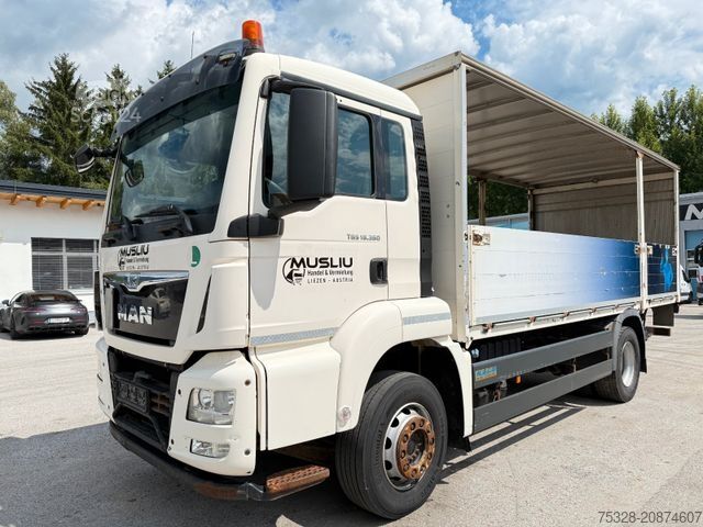 Platós teherautó MAN TGS 18.360 LL ADR Pritsche 1500Kg Ladebordwand