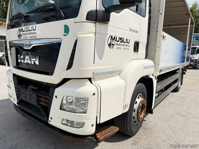 Platós teherautó MAN TGS 18.360 LL ADR Pritsche 1500Kg Ladebordwand