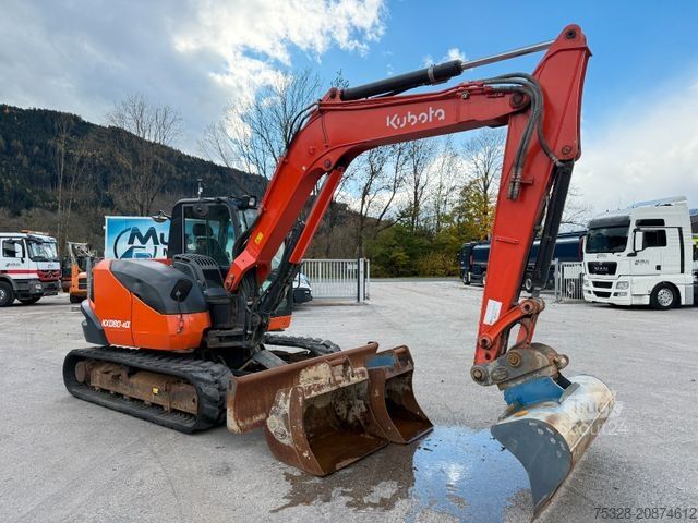 Excavator pe şenile KUBOTA KX 080-4 Schnellwechsler 3xLöffel