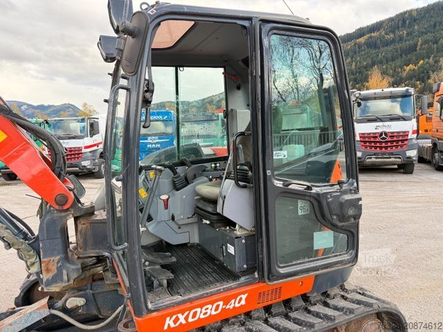 Excavator pe şenile KUBOTA KX 080-4 Schnellwechsler 3xLöffel