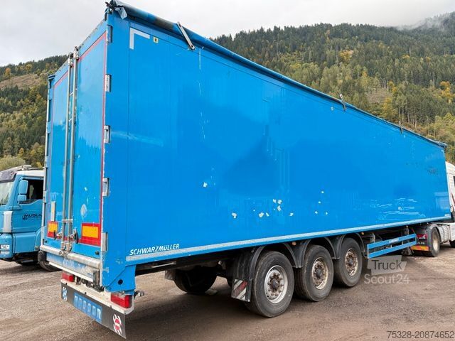 Walking floor semitrailer SCHWARZMÜLLER 3 Achs Schubboden Liftachse