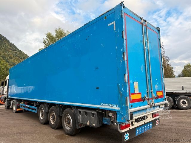 Walking floor semitrailer SCHWARZMÜLLER 3 Achs Schubboden Liftachse