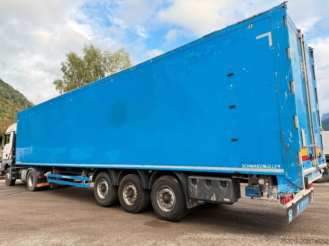 Walking floor semitrailer SCHWARZMÜLLER 3 Achs Schubboden Liftachse
