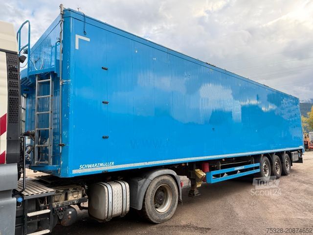 Walking floor semitrailer SCHWARZMÜLLER 3 Achs Schubboden Liftachse