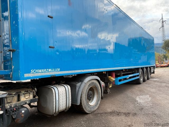 Walking floor semitrailer SCHWARZMÜLLER 3 Achs Schubboden Liftachse
