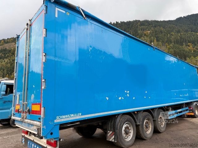 Walking floor semitrailer SCHWARZMÜLLER 3 Achs Schubboden Liftachse