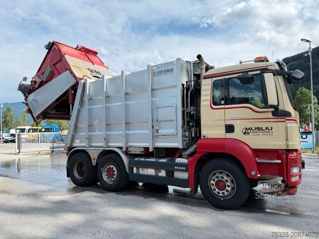 Camión de la basura MAN TGS 26.440 6X2 EEV Vorlaufachse Müllpresse Top