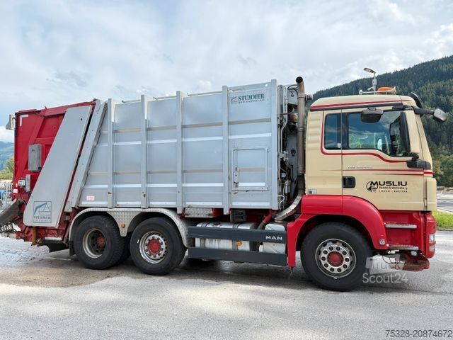 Camión de la basura MAN TGS 26.440 6X2 EEV Vorlaufachse Müllpresse Top