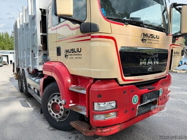 Camión de la basura MAN TGS 26.440 6X2 EEV Vorlaufachse Müllpresse Top