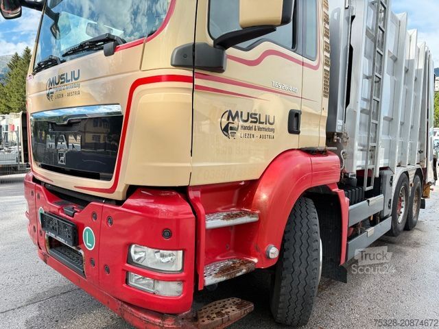 Camión de la basura MAN TGS 26.440 6X2 EEV Vorlaufachse Müllpresse Top