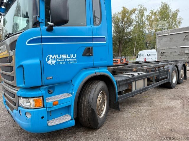Șasiu de camion SCANIA G400 6X2 EEV Opticruise mit Kupplung Retarder