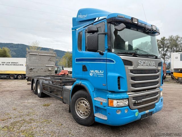 Șasiu de camion SCANIA G400 6X2 EEV Opticruise mit Kupplung Retarder