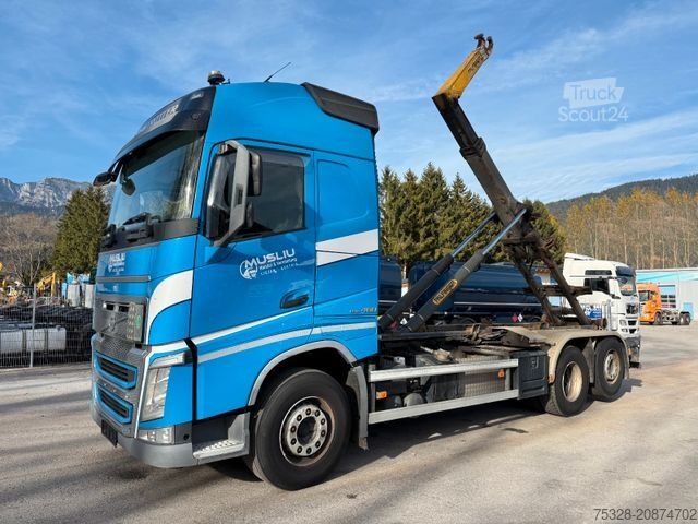 Roll-off tipper truck VOLVO FH 460 6X2 Lift/gelenkt Palfinger T20
