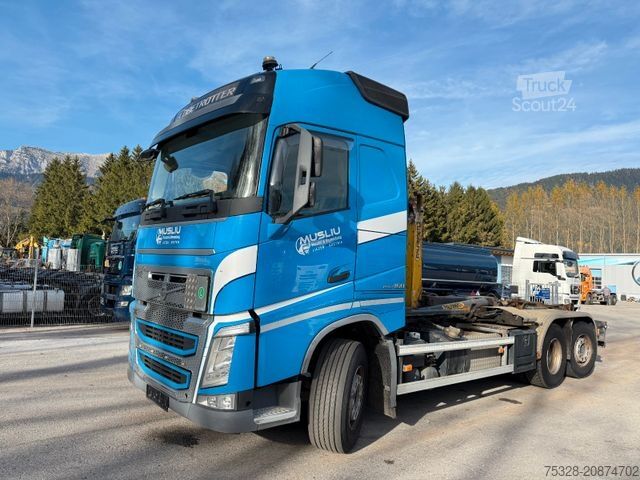 Camião porta-contentores de gancho VOLVO FH 460 6X2 Lift/gelenkt Palfinger T20