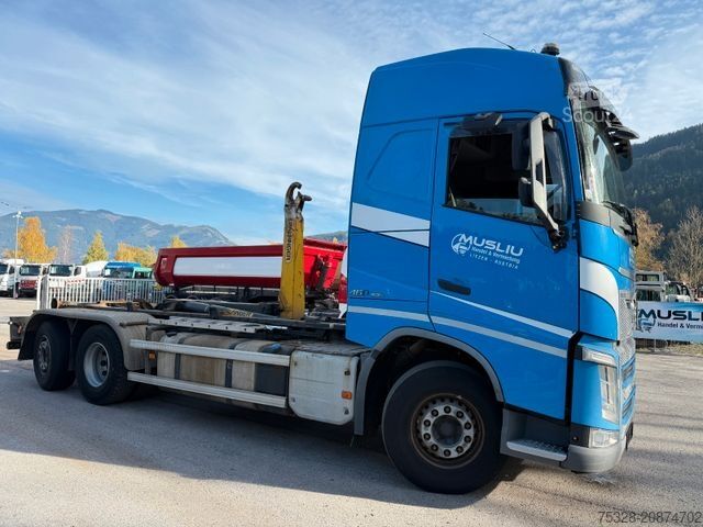 Camião porta-contentores de gancho VOLVO FH 460 6X2 Lift/gelenkt Palfinger T20