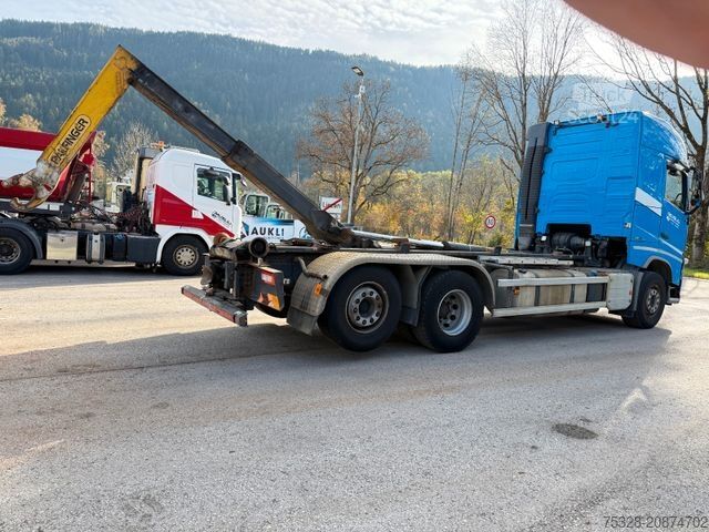 Camião porta-contentores de gancho VOLVO FH 460 6X2 Lift/gelenkt Palfinger T20