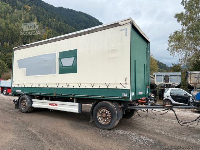 Otwarta przyczepa z plandeką Hangler 2 PEL 18 Pritsche Plane Bordwand Rungen