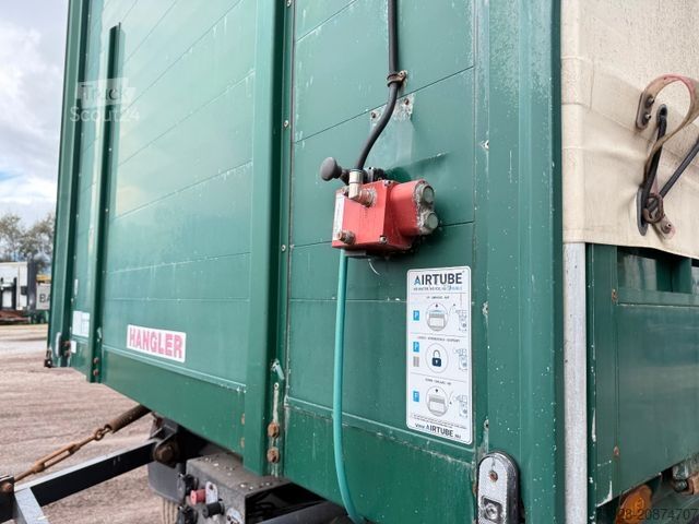 Otwarta przyczepa z plandeką Hangler 2 PEL 18 Pritsche Plane Bordwand Rungen